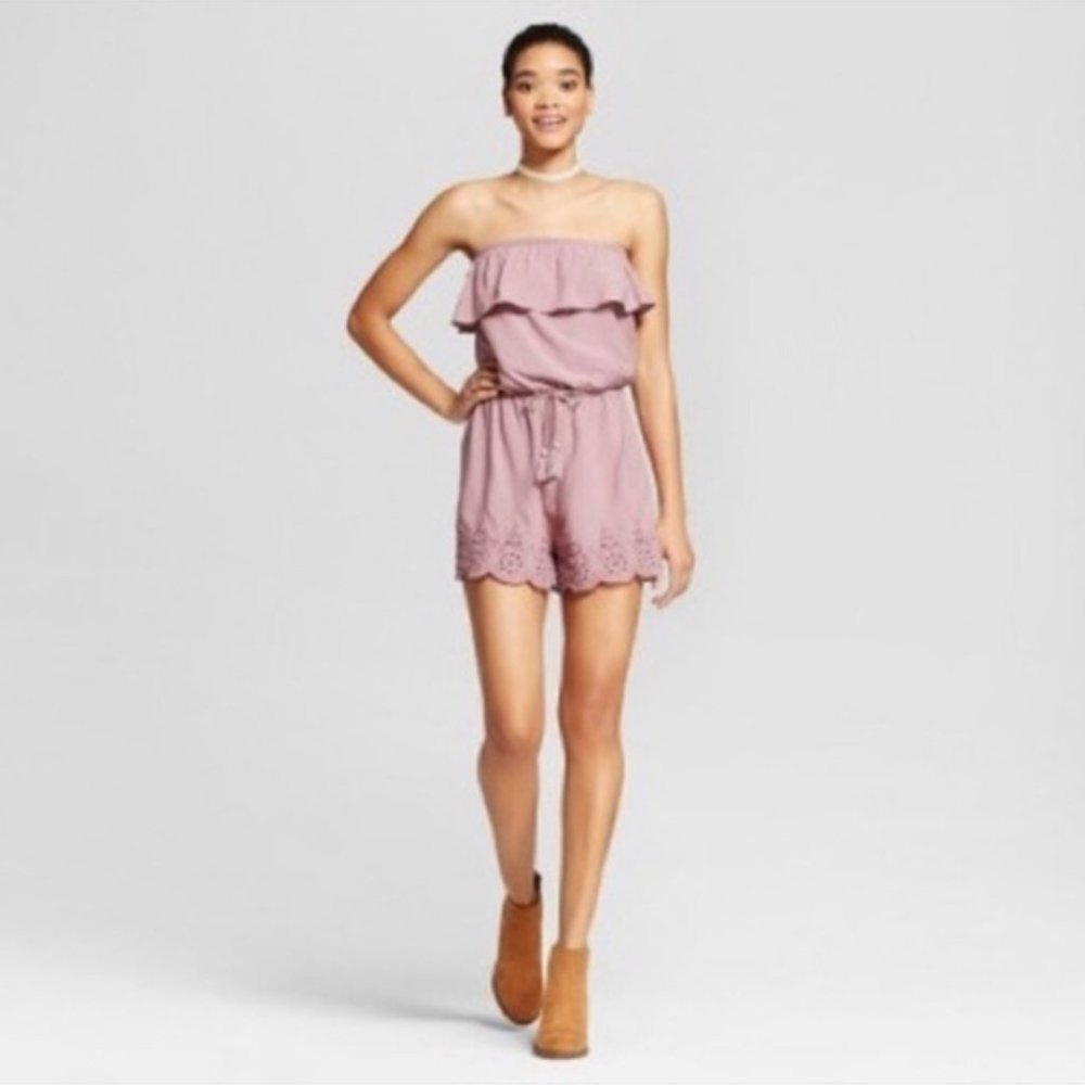 Mossimo Eyelet Romper